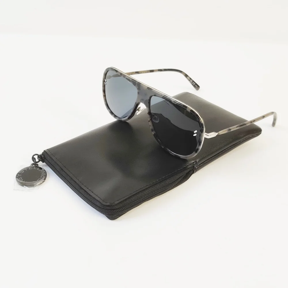 NEW! Authentic Stella McCartney Glasses Men's Aviator Sunglasses Designer Italy